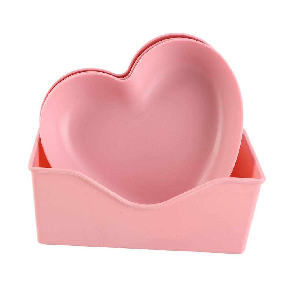 Serving Platter Heart Shape Dinner Plate Plastic Easy To Clean Versatile Kitchen Dinnerware for