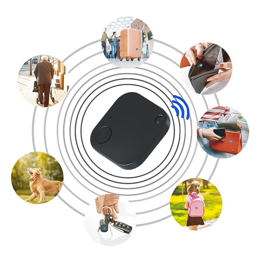 1PC Square Bluetooth Object Finder Locator Key Bag Mobile Phone Smart Bidirectional Alarm Tracker For IIS And Android