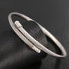 Stainless Steel Twisted Wire Cross Bracelet Jewelry Accessory