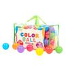 Coccoro Farbkugeln, 6cm Bällebad mit Aufbewahrungstasche (Regenbogen, 7 Farben, 100 Bälle)