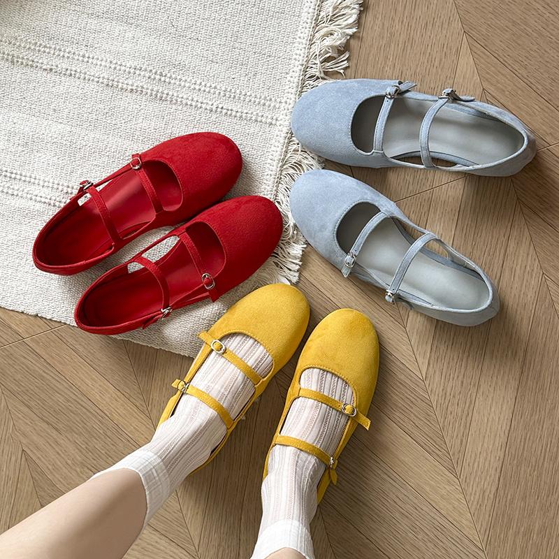 2025 Women Flats Comfortable Soft Square Toe Flat Sneakers Women Lightweight Comfortable Loafers Ballet Mary Jane Shoes Women