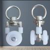 Curtains Metal Wheels Silent Hooks Curtain Track Roller Multifunctional Durable Ceiling Pulley Drapery Rail Sliding Glider