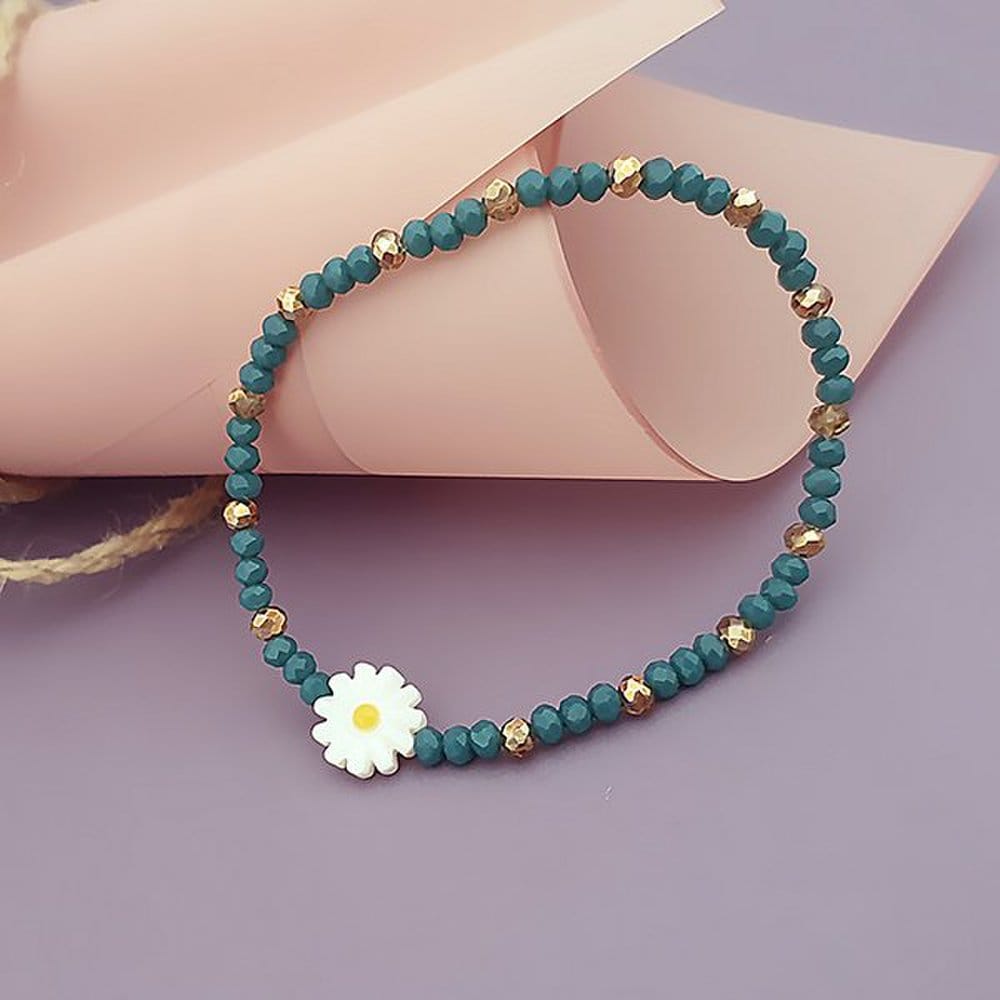 Mother-of-pearl Blue Bead Bracelet_P307915426