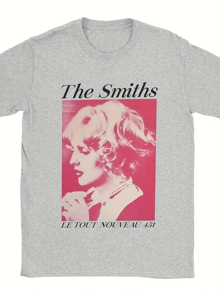 British Rock Band The Smiths Themed Retroprint Loose Tshirt Available for Both Unisex and Women Helps To Slim Down The Figure