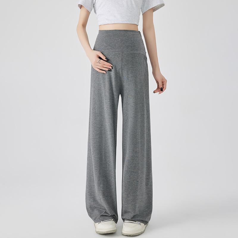 Summer 2026 Wide-Leg Ice Silk Maternity Pants M