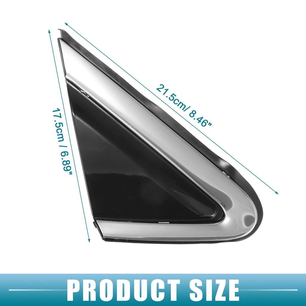 ABSOPRO Front Right Door Mirror Corner Fender Triangle Cover Trim Rearview Triangle Trim Panel for Nissan Murano Black Plastic (No. 96318-5BC0A)