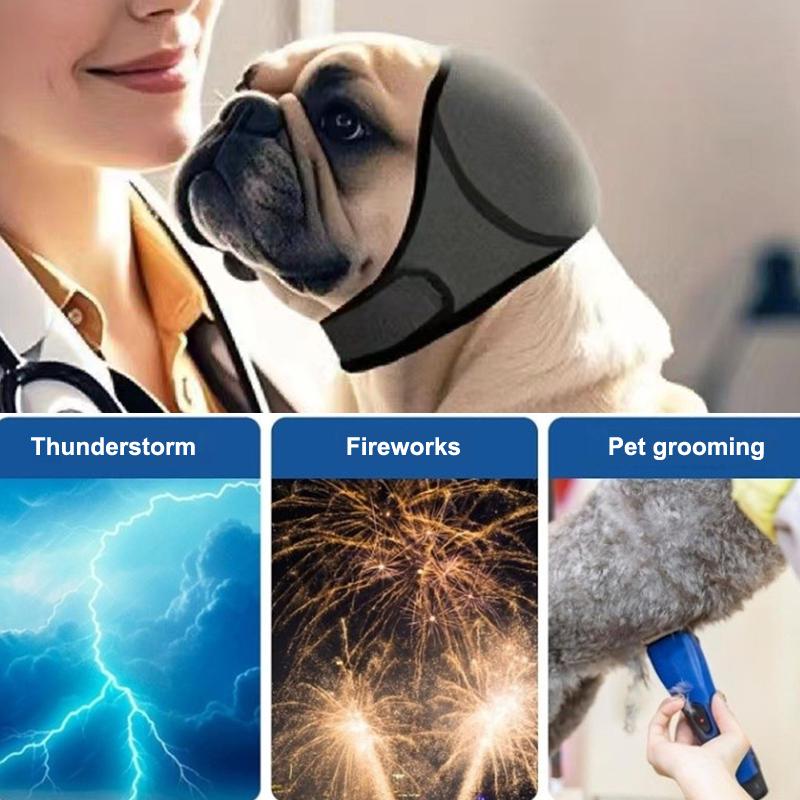 2026 Paraorecchie a Orecchie di Cane (Addensato) Per Rumore e Bagno - Protezione Impermeabile Con Cappuccio Rilassante Elastico, Toelettatura