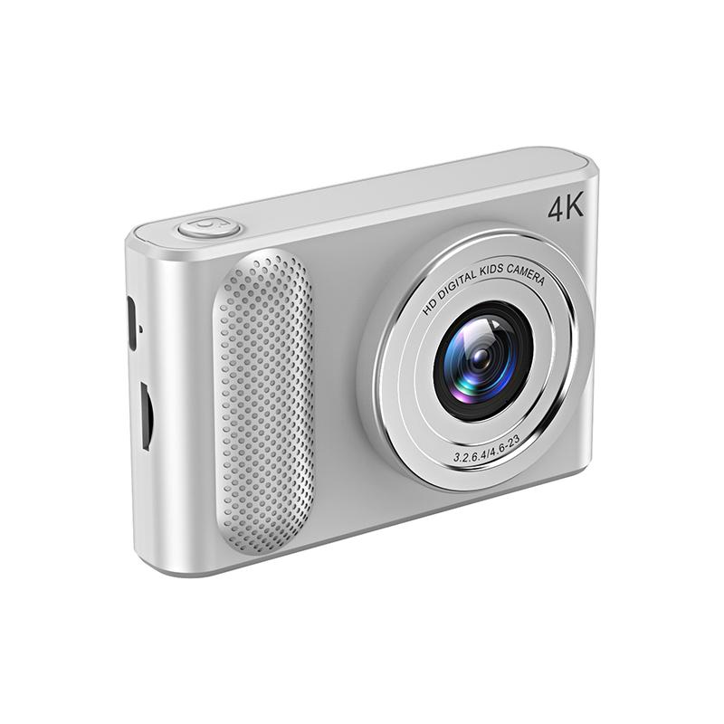 

44-мегапиксельная цифровая камера 4K с высокой четкостью фотографии CCD-камера для путешествий, селфи для детей, студентов, 2,4 дюйма, автофокус серебряный