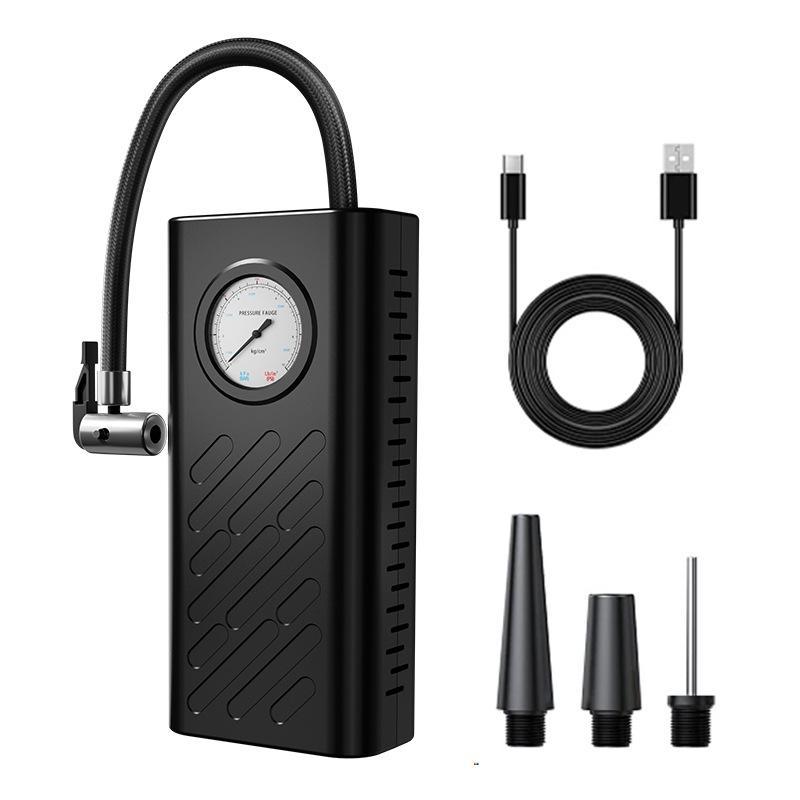Portable Cordless Car Tire Air Inflator Fast Cold Inflation Accurate Gauge for Motorcycle SUV Daily Emergency