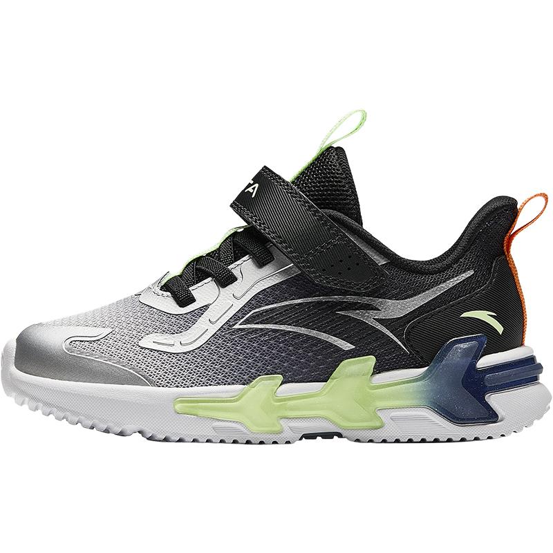 

Anta Детские кроссовки Bow Speed из синтетической кожи, удобные, универсальные, нескользящие, износостойкие, с низким верхом, для бега. Детские кроссовки, серебристо-черные, A12449969-3 32