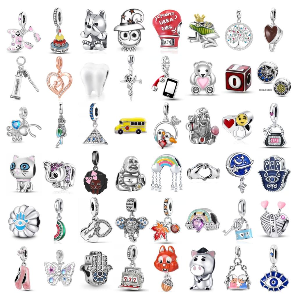 New Copper Charm Squirrel Fist Set Maitreya Buddha Collection Bead Fit Original Pandent Bracelet Women Jewelry Gift Diy