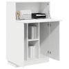 White Desk with Door 71.5 X 31.5 X 106.5 Cm Particleboard