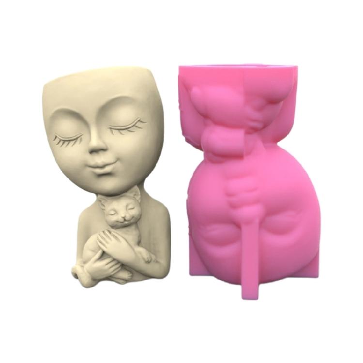 

Geometric Girl Gypsum Silicone Molds for Making Succulent Plant Flower Pot 1