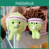 Creative Bubble Tennis Plush Toy Keychain Pendant For Sports Fans