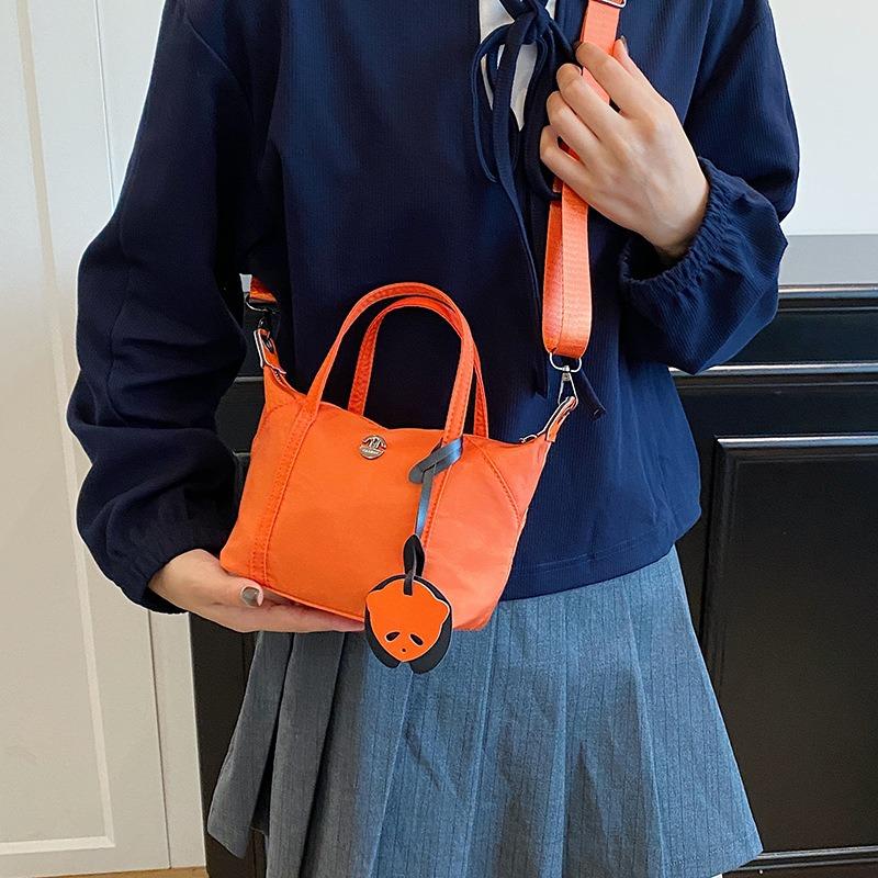 New Niche Macaron Color Mini Tote Bag Handbag Simple and Fashionable Shoulder Messenger Bag Women