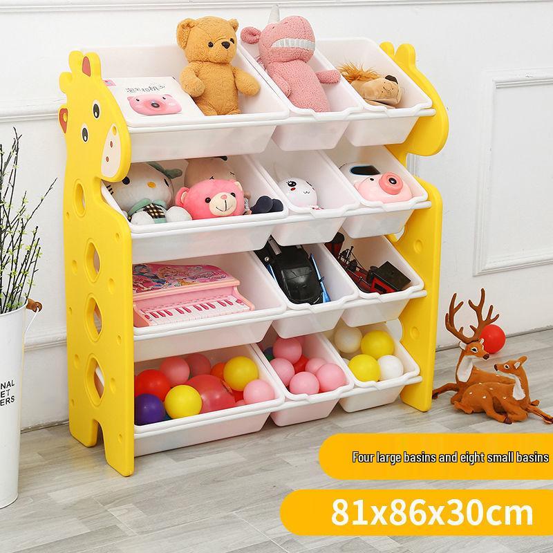 Dinosaur-Themed Kids' Multi-Layer Storage Shelf and Organizer