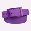 Unisex Leather Belt with Plastic Buckle - Candy Colors, Metal-Free, Ideal for Security Check
