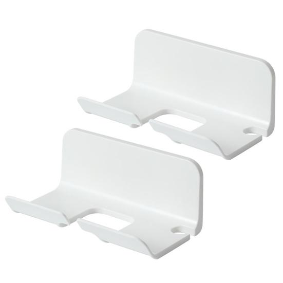 

2 шт. кронштейн для фена настенный без перфорации самоклеящийся приподнятый дефлектор выпрямитель для волос фен воздуходувка органайзер принадлежности для туалета белый