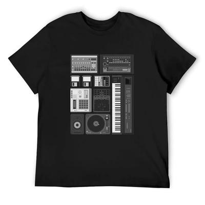 Analog Hip Hop Producer T-Shirt Oversized Graphic Tee Cheap Stuff Designer Shirts Sweat Shirts, Men