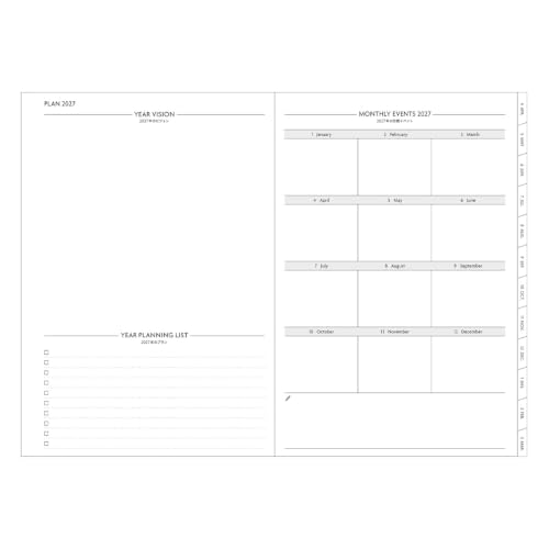 Directly Managed Store Exclusive EDiT 2027 Schedule Book Starting December 2026 Weekly Vertical B6 Variant Nuance Color Lemon Yellow 27WDR-ETF02-YE