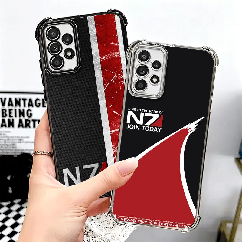 N7 Mass Effect Soft Phone Case For Samsung A17 A27 A07 A37 A57 A16 A56 A15 A55 A14 A54 A13 A53 A26 A36 A25 A35 A24 A34 A23 A33