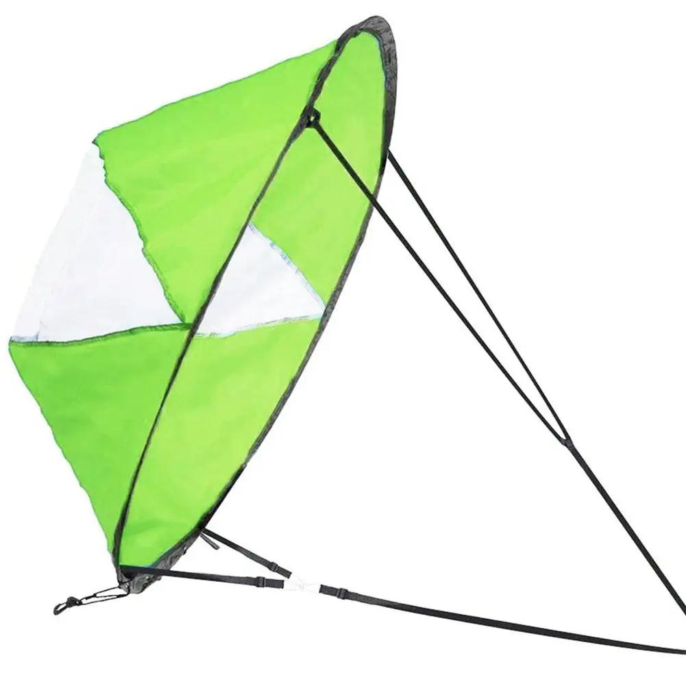 1PCS Kayak Downwind Paddle Inflatable Canoe Boat Drift Sails with Clear Window Boat Folding Thruster Fittings