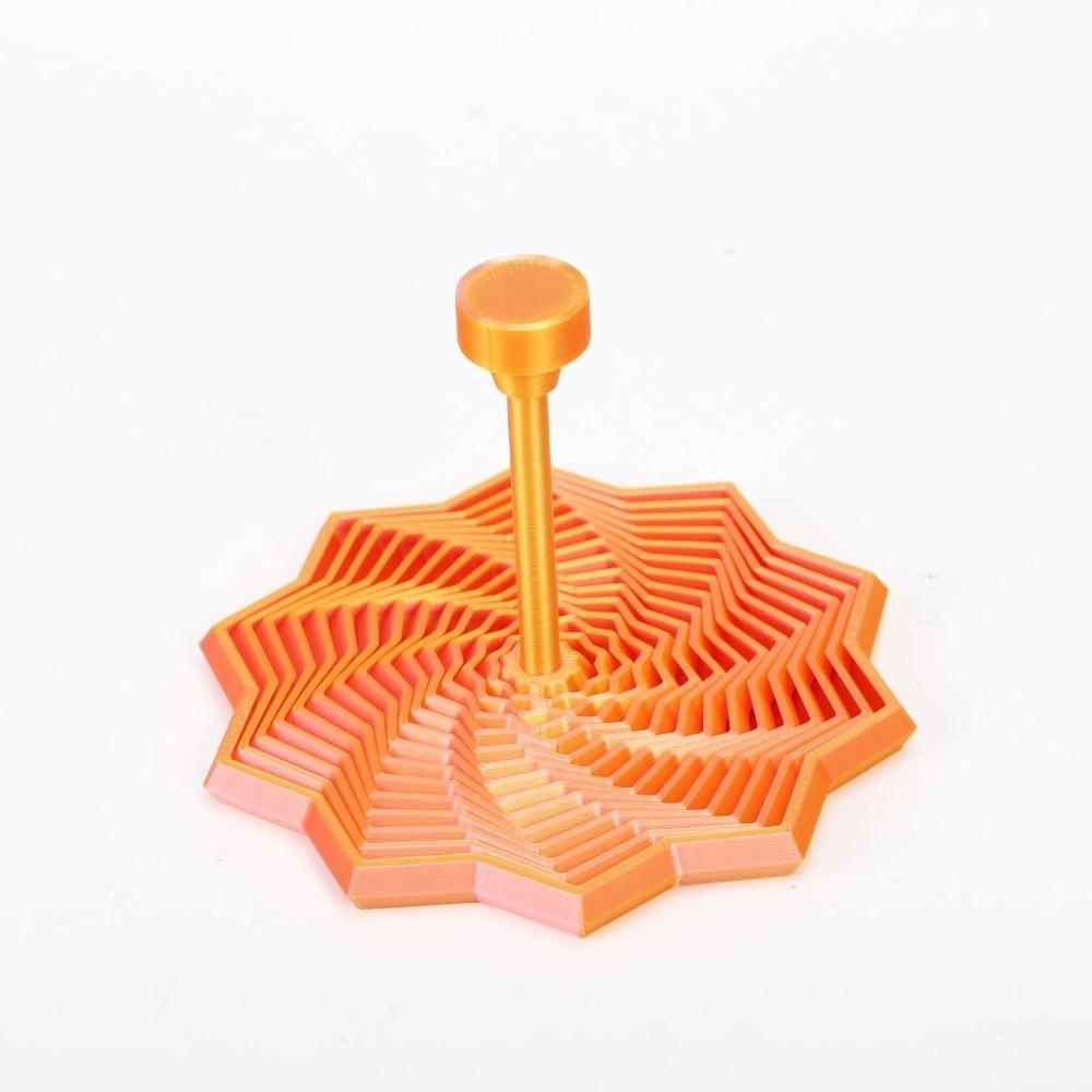 Pla Erweitertes Sensorisches Fidget-Stern mit Griffen 3D-gedrucktes Fraktal-Fidget-Sechseck Stressabbau Wirbelnde Spiral-Fidget