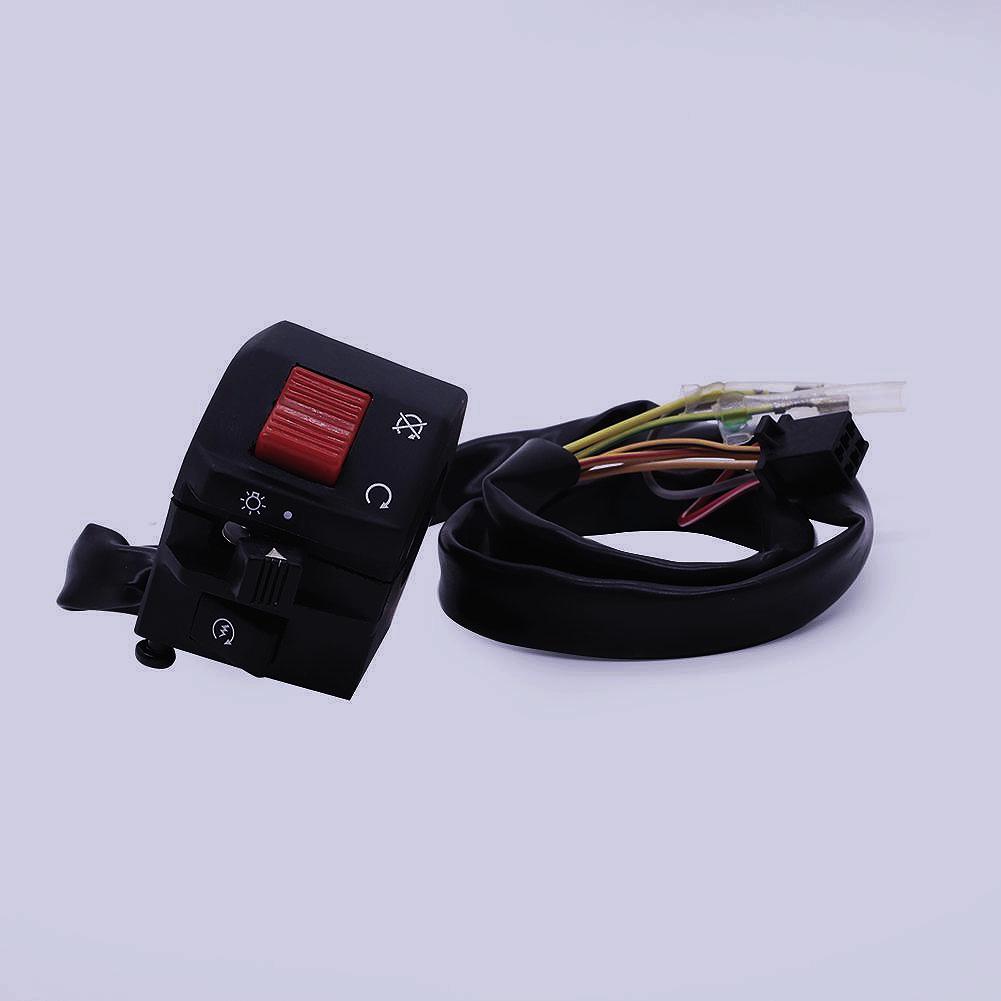 Wangjiang Taizi WJ250 GN250 Handlebar Seat Switch: Left/Right Brake Handle, Turn Signal, Start, Headlight Controls