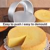 New Aluminum Alloy Round Cake Pan Removable Bottom Nonstick Coating Baking Pan Kitchen Accessories Round Cake Mould DIY Baking