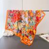 Luxury Fashion Designer 70cm Square Scarves Women's Silk Scarf Spring and Summer Foulard Shawl Bandana Small Hairbands