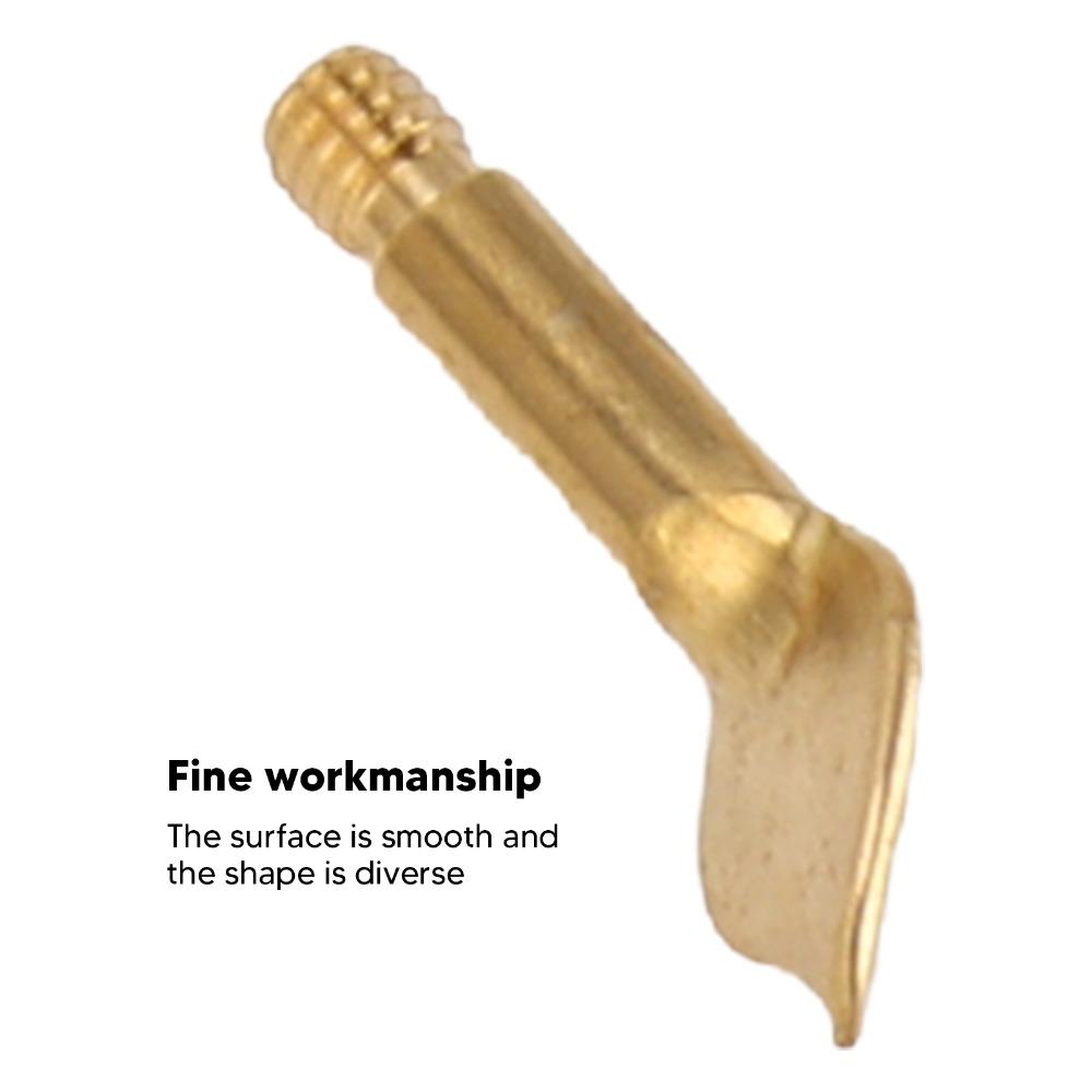 28Pcs Different Sizes Pyrography Head Kit Gold Brass Pyrography Tip DIY Projects