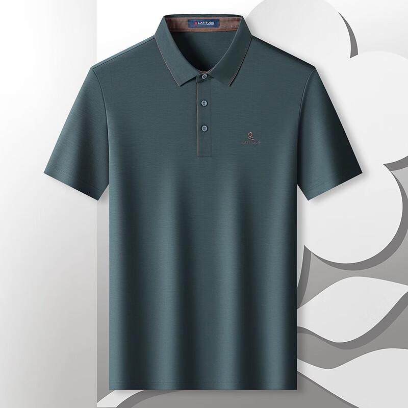 MONTAGUT Men s Lightweight Cooling Business Casual Short-Sleeve Polo Shirt L