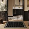 Black and White Bathroom Floor Mat Entry Door Mat Soft Diatom Mud Absorbent Mat Toilet Non-slip Mat Toilet Door Mat