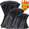 111-1111 PCS Plastic Nylon Cable Ties Self Locking Cord Straps Adjustable For Home Office Wire Fastening Greenhouse Clamps