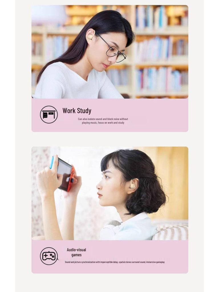 2024 New Wireless Sport Ear-hook Bluetooth Headphones: Ultra-Long Battery Life, Noise Cancelling, In-Ear Design for Men and Women