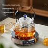 YIHUTEA Manxu Handle High-Temperature Glass Teapot