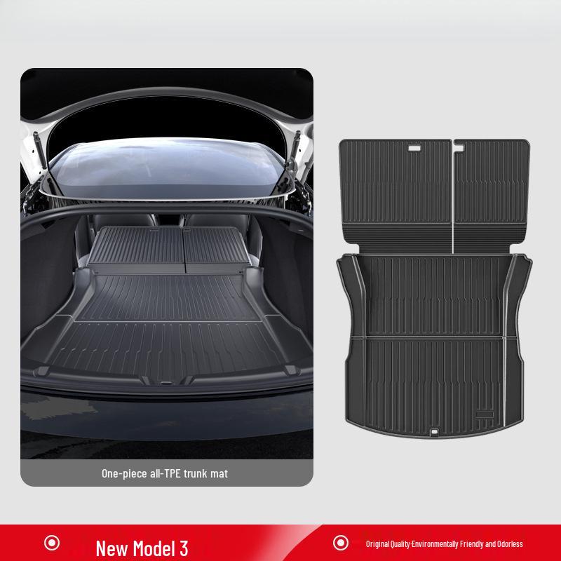 Upgraded TPE Trunk Mat Set for Tesla Model Y3 - Front & Rear Trunk, YL Interior Accessories