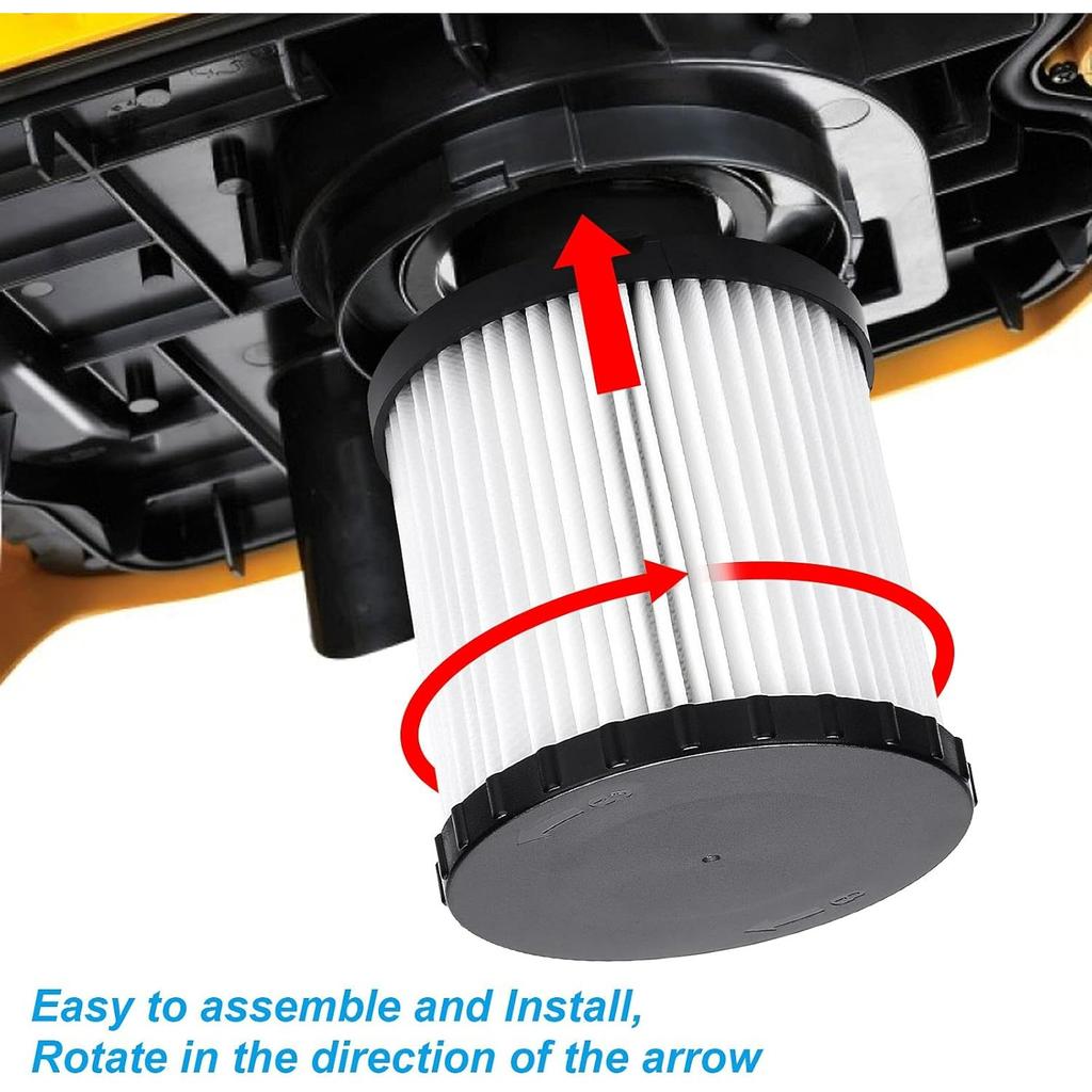 2 Pack DCV5801H Hepa Replacement Filter Compatible for DCV580 DCV581H DCV5801H Wet Dry Vacuum Replacement Filter Washable and Reusable