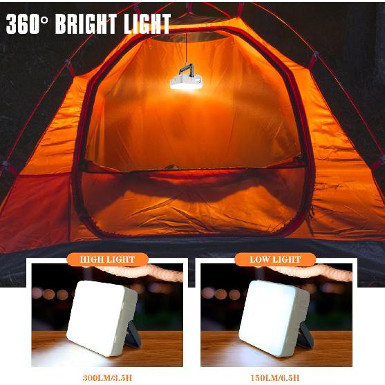 Portable Solar Power Lanterns 4 Pack, Lanterns for Power Outages, 5 Light Modes LED Camping Lights Lantern Flashlight, IPX4 Waterproof Tent Light for