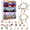 Advent Calendar Gifts, DIY Bracelet Making Kit For For Kids Adult, 24-Days Christmas Countdown Calendar Jewelry Gifts