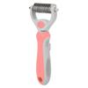 Double sided Stainless Steel Pet Hair Comb Brush Grooming Rake Dog Cat Trimmer Tool (Blue)