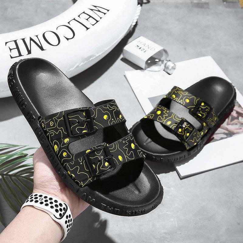 Herre Sommer Sklisikre Tøfler Trend Mote Utendørs Strand Sandaler Herre Hjem Baderom Sklisikre Tøfler