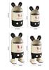 Adorable Rabbit Flip-Top Trash Can with Lid for Kids - Large Capacity for Home, Bedroom, or Bathroom.