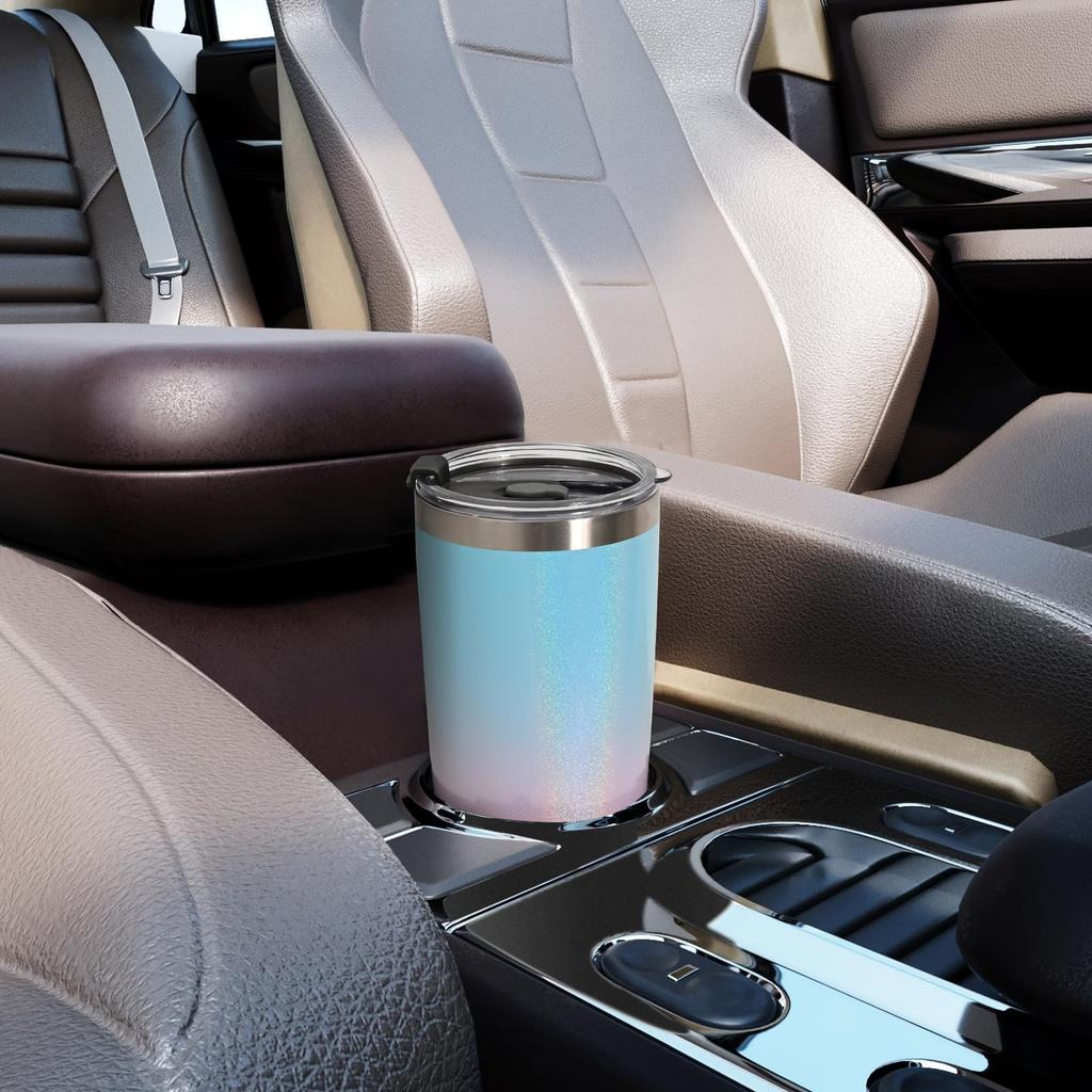 Livole Stainless Steel Tumbler, Vacuum Insulated, Keeps Cold or Hot, 600ml Capacity, Double-Walled Design, with Lid, Spill-Proof, and Straw, Perfect