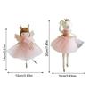 Mesh Xmas Tree Pendant Doll Girl Hanging Pendant Christmas Tree Decor  Wall Hanging
