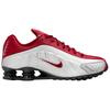 Nike Shox R4 Breathable Running Shoes Men's Silver Red HQ1988-009