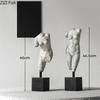 Broken Aesthetics Human Body Sculpture Imitation Plaster Retro Body Art Statue Character Resin Crafts Desk Decoration Ornaments