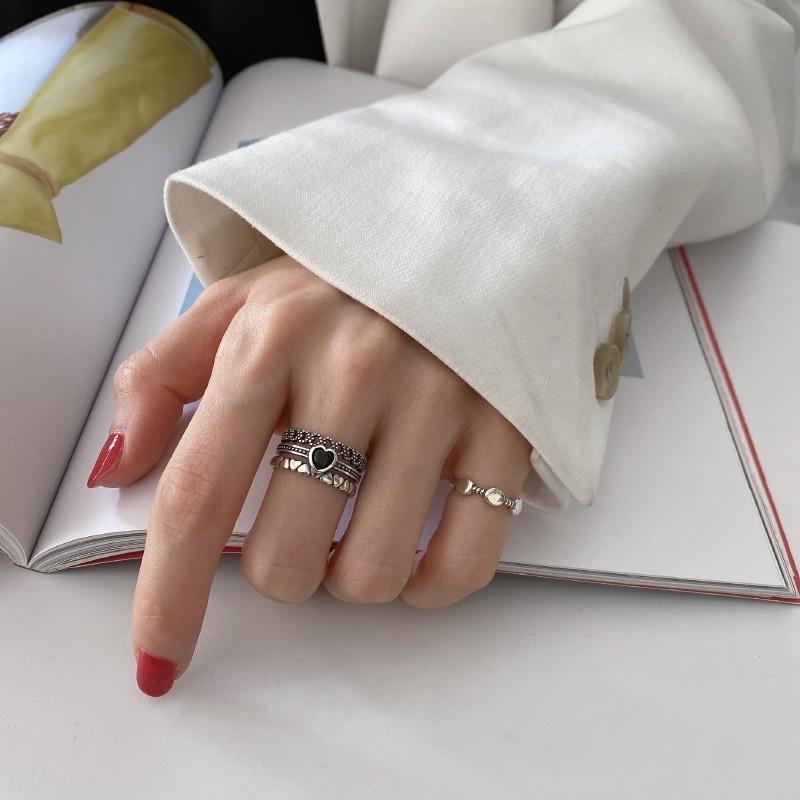 Pure S925 Lovely Silver Heart Shaped Ring For Women Ideal For Birthdays And Gifts
