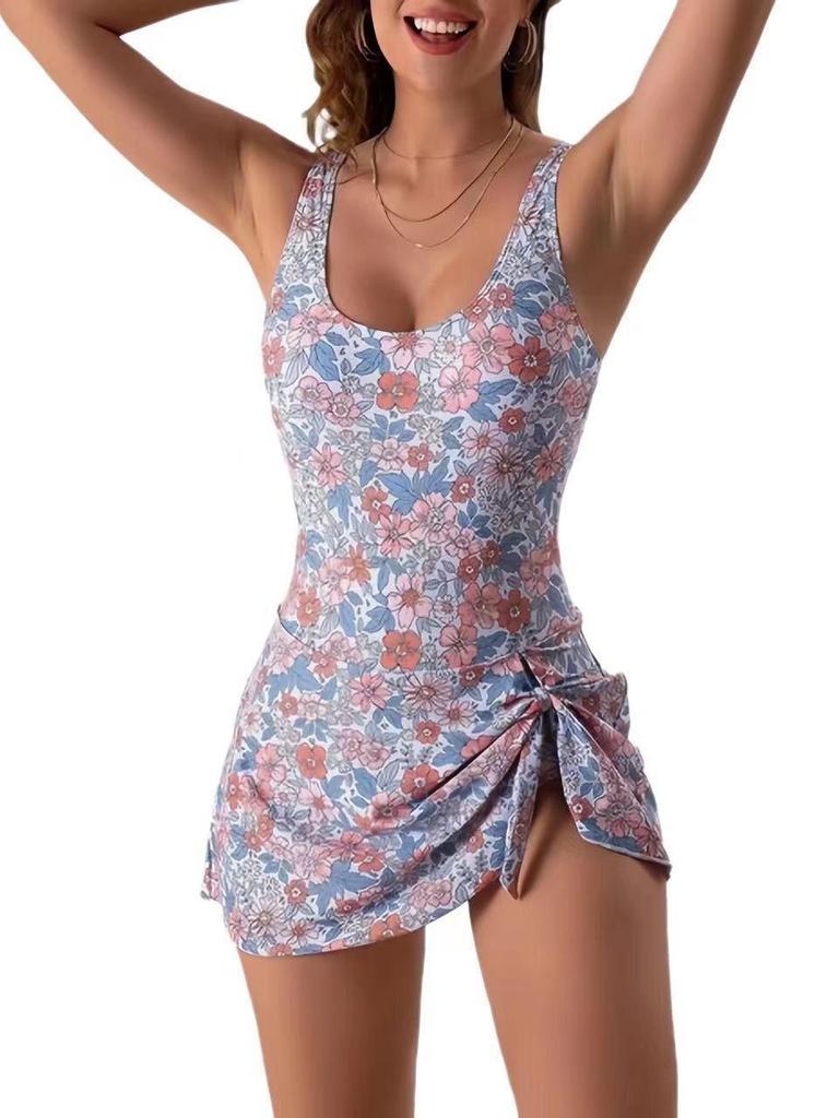 Bikini de una pieza con estampado fresco 2026: Trajes de baño conservadores, reductores y que cubren imperfecciones para vacaciones