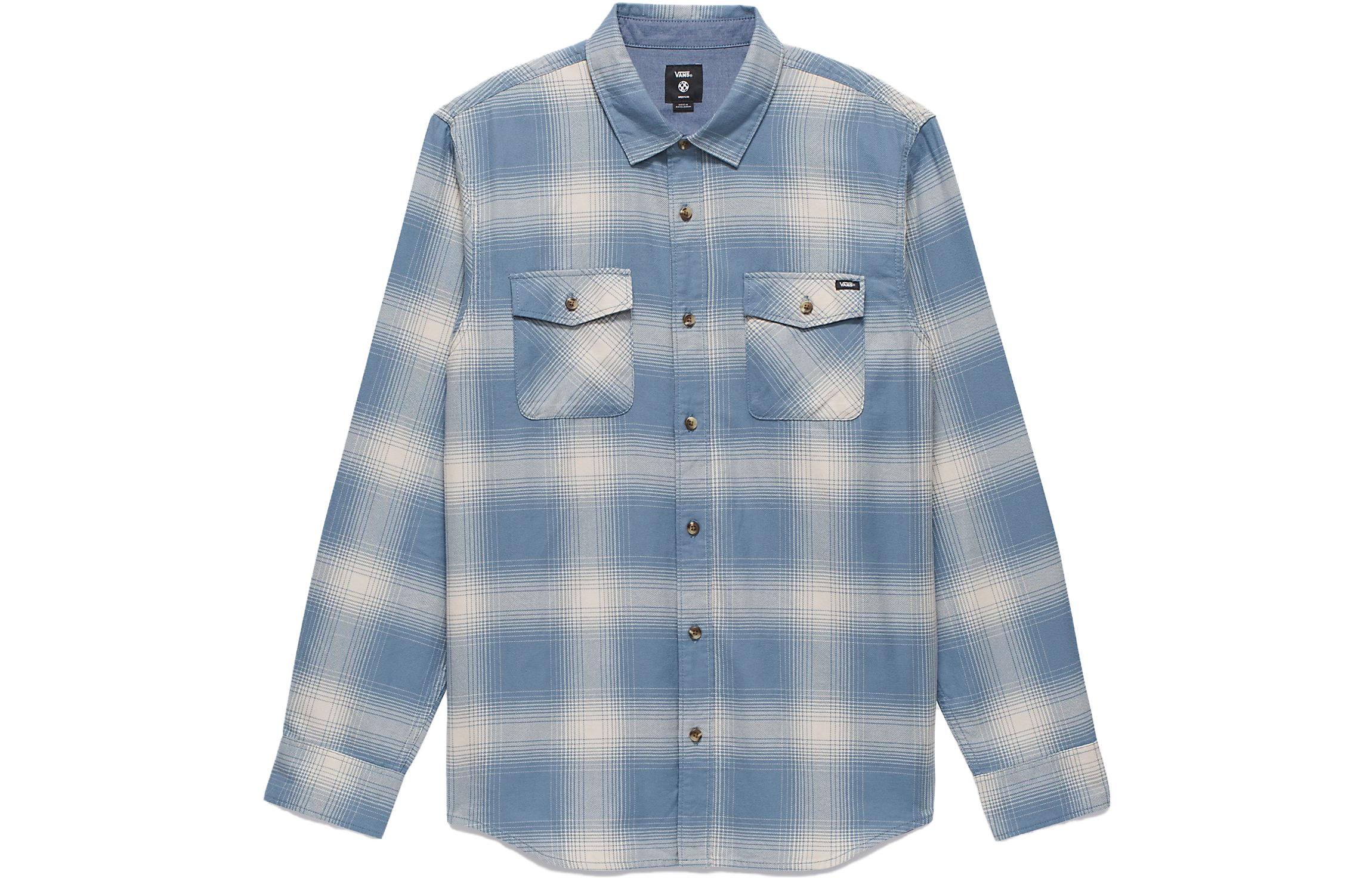 Vans Shirts Men s Blue Lapel Moderate Other VN0A3HL3CM9 S